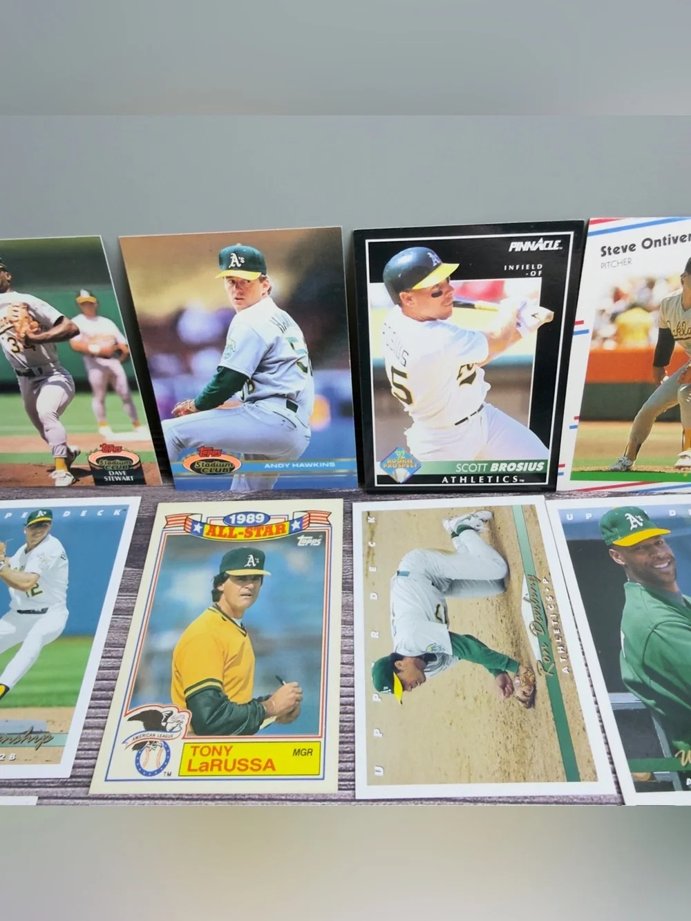 Oakland Athletics Vintage Baseball Card Lot Upper Deck Topps Fleer (24)